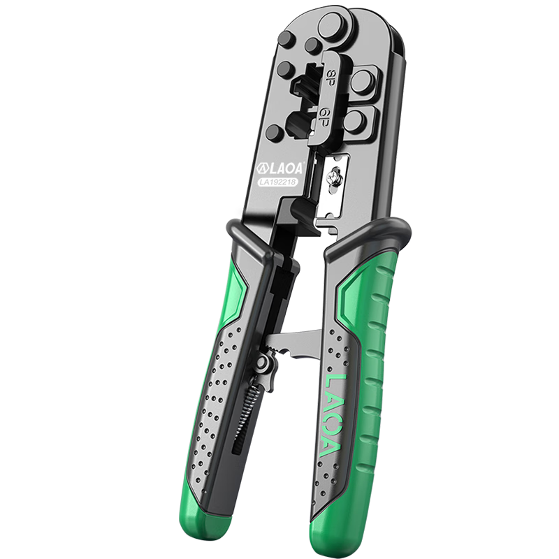 LAOA Lao A Household Network Cable Crimper, 6P/8P Telephone RJ45 Crimping Tool, Ratchet Network Cable Pliers, Wire Stripper And Cutter