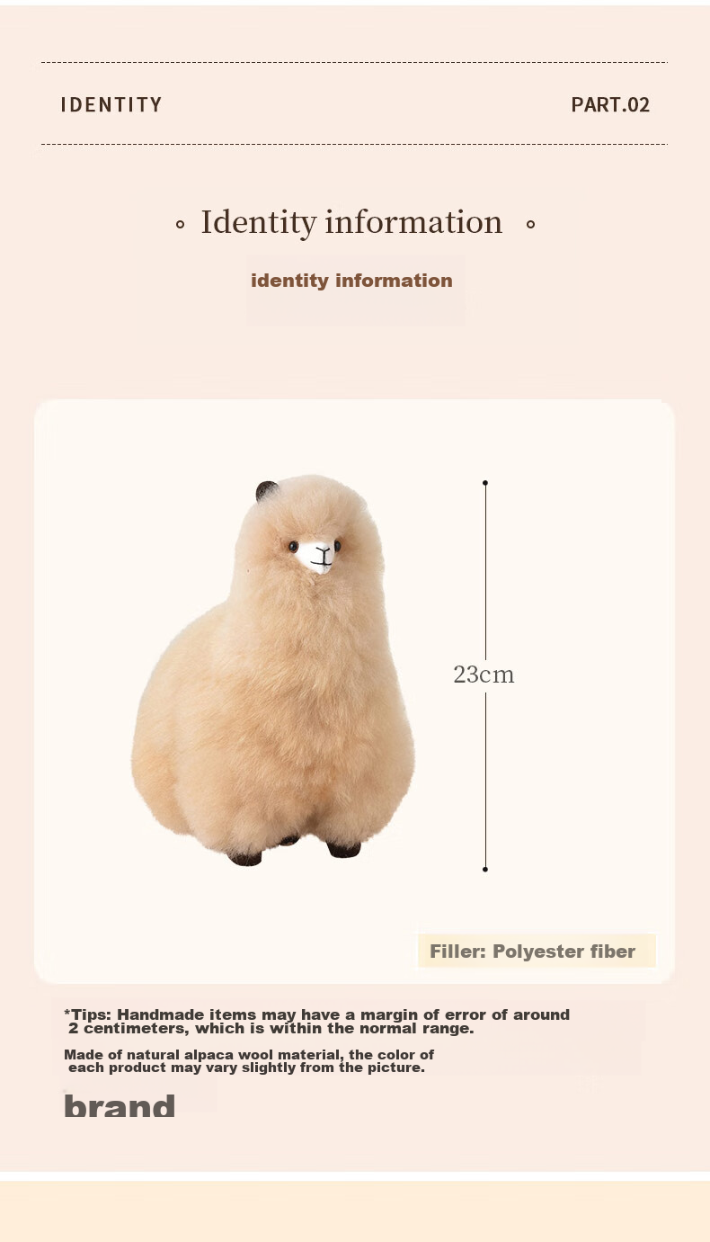 Warmpaca Alpaca Plush Toy, Stuffed Animal Gift for Girls, Doll Pillow, Graduation And Birthday Present 4