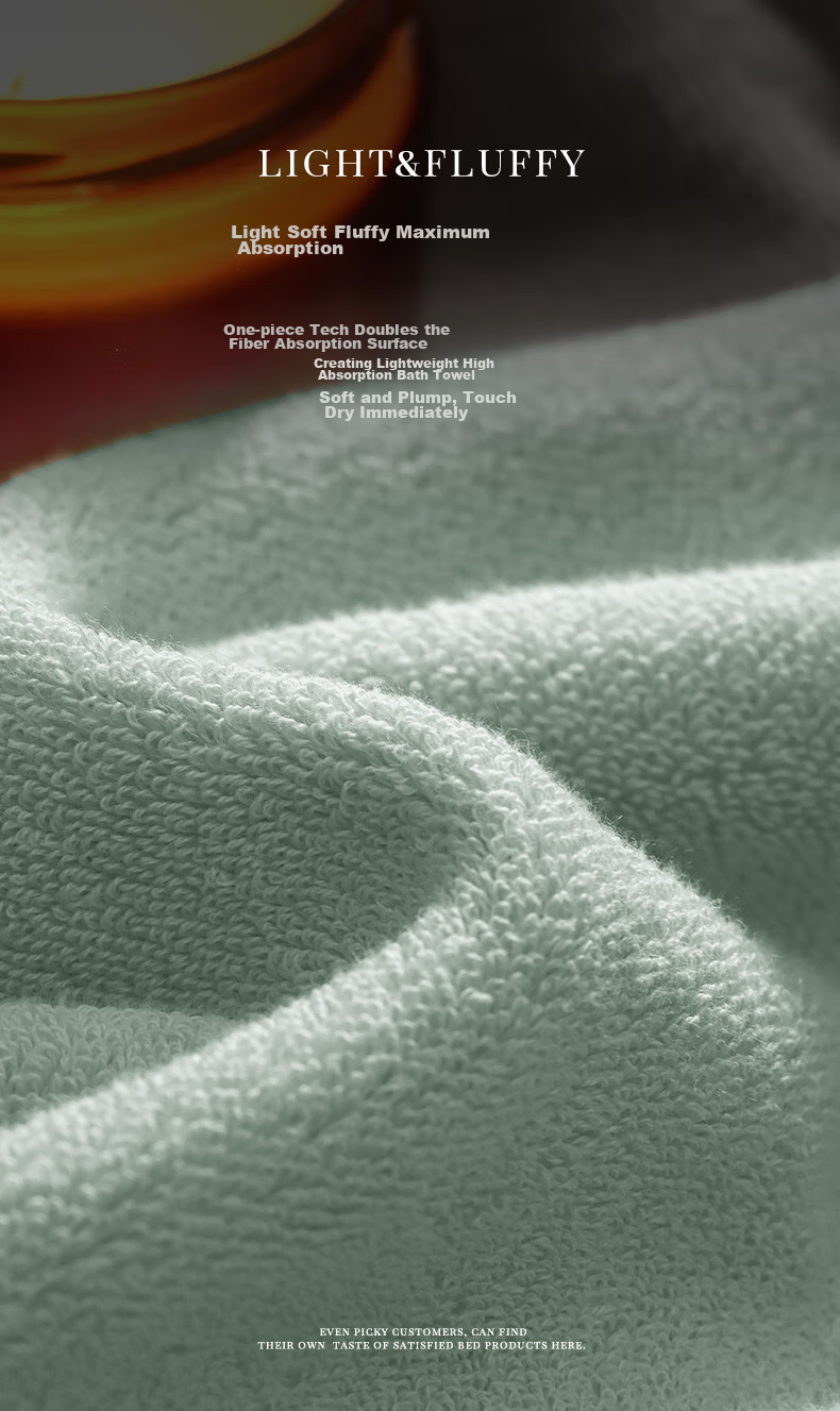 Canasin Bath Towel, 32S Pure Cotton, Ultra-Soft, Extra Large And Thick, Class A, for Adult Men And Women, Green, 150*80cm, Sports 4