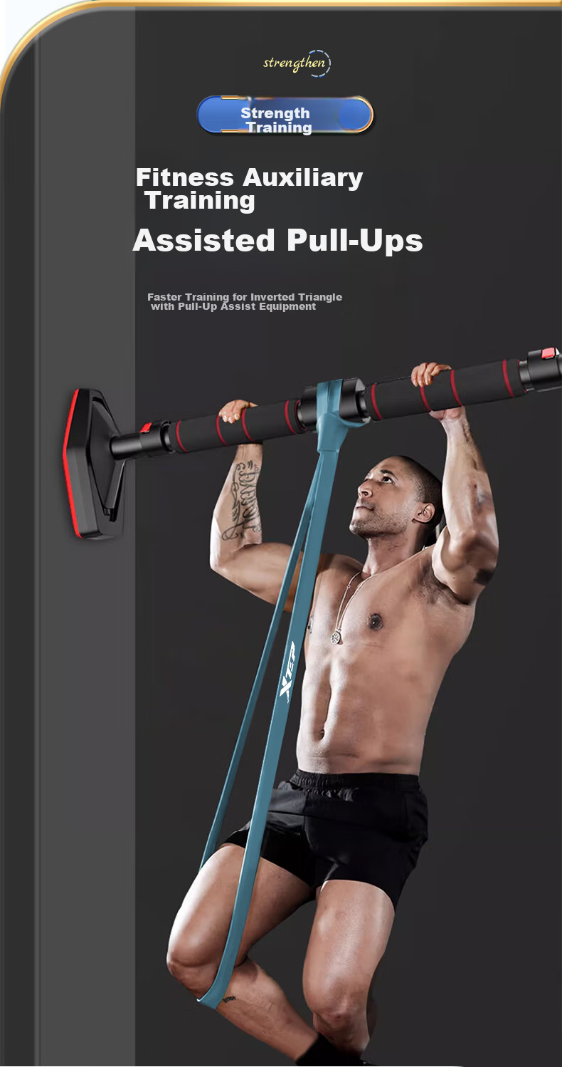 XTEP Elastic Band, Fitness Pull-Up Assistance Band, Elastic Rope, Single Bar Training, Track And Field Resistance Band, Leg Exercise Band, Gree 16