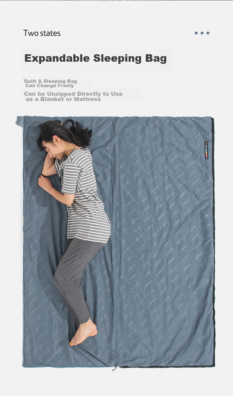 Naturehike Mini Envelope Sleeping Bag, Thin Summer Outdoor Camping Travel Dirt-Proof Blanket, Portable Ultra-Light Single-Person Sleeping Bag 5