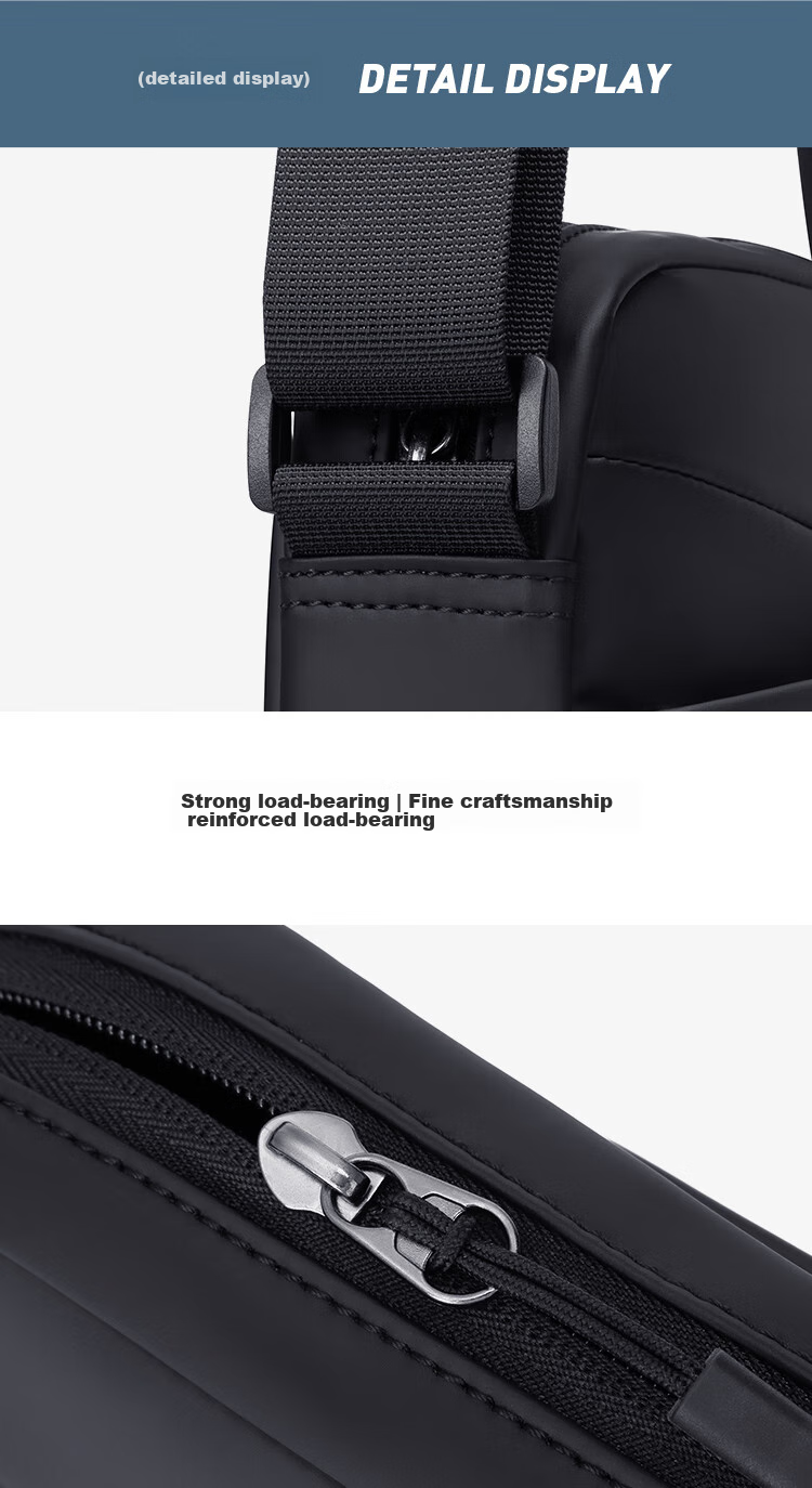 POLO Shoulder Bag, Men's Casual Crossbody Bag, Sports Satchel, Vertical Style IPad Bag for Men, Commuter Large Capacity Phone Bag 20