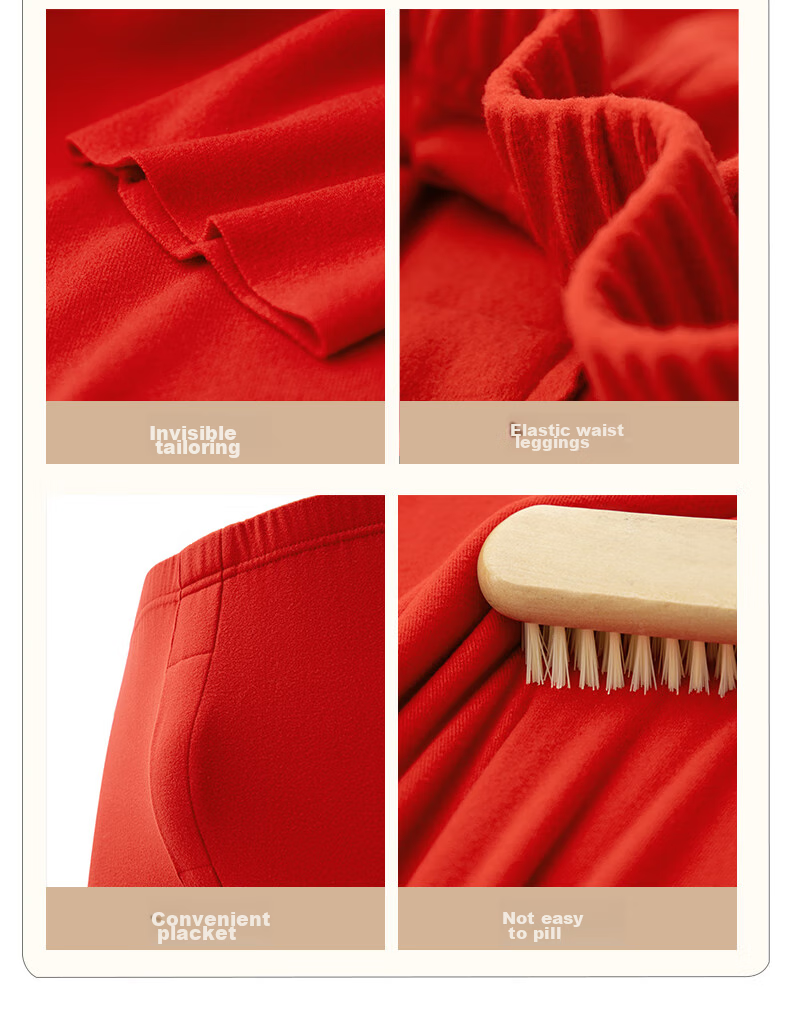 Yiershuang [Zodiac Year Gift Box] Autumn And Winter Red Men's Thermal Underwear Socks And Underpants Set, Hongyun Autumn Clothes And Pants 20