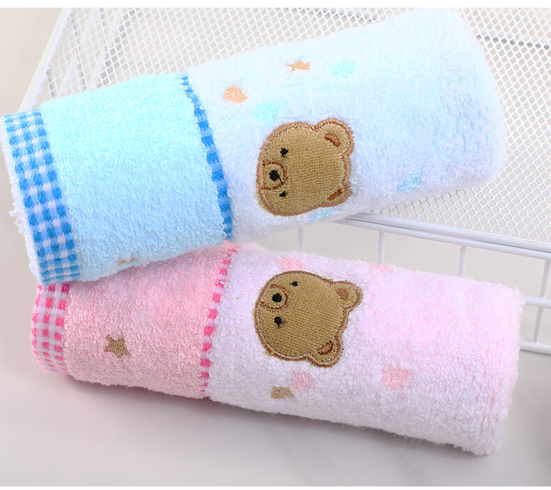 KING SHORE Towels, 3A Antibacterial Pure Cotton Sports Hand Towel, Hanging Towel, Large Square Towel, 4 Pieces, with Hanging Rope, 4-Piece Set 7