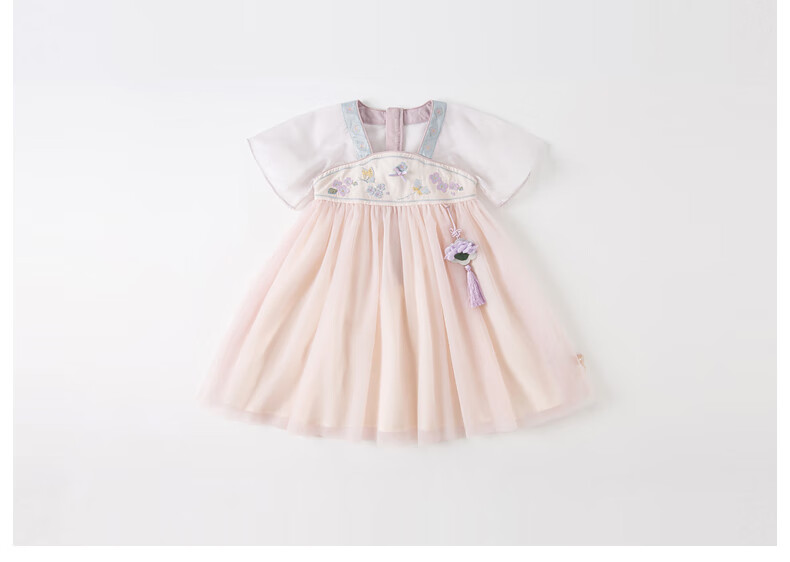 DAVE & BELLA Children's Dress, Summer Clothing for Kids, Baby Girl Princess Dress, Girls' Chinese-Style Hanfu 14