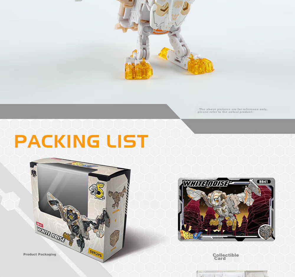 52TOYS Mengshou Xia White Noise Owl Transforming Toy Trendy National Creation Mecha for Boys over 14 Years Old Gift for Boyfriend 7