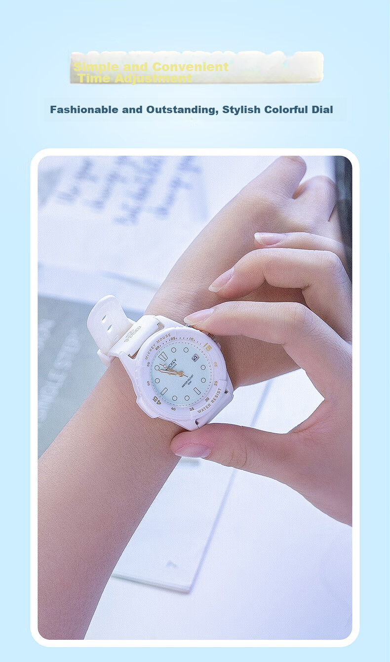 Disney Mid-Autumn Festival 2026 New Electronic Watch, Waterproof Quartz Watch for Men And Women, Middle School And High School Students, Elementary School Children, Exam Watch 10