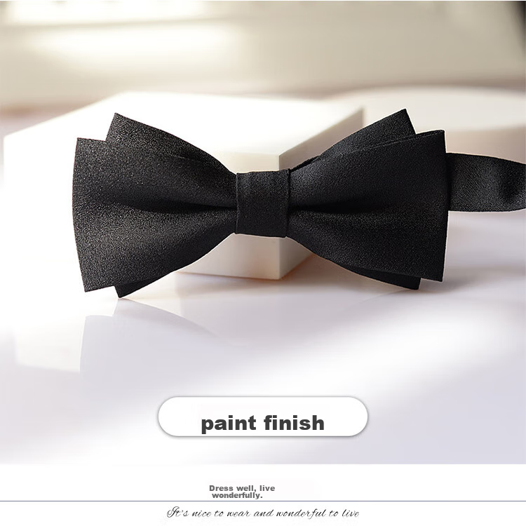 GLO-STORY Men's Bow Tie, Wedding Groom Groomsman Banquet Party Formal Wear Business Gentleman Double-Layer Bow Tie MLD824069 15