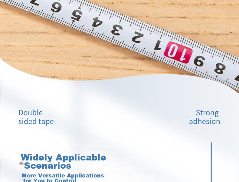 Deli Strong Nano Tape, High Adhesion Transparent Double-Sided Tape, 20mm*1m, Upgraded Dust-Proof Bubble Case, Grid Can Be Hand-Torn, No Drilling Required, Leaves Few Marks, 1 Roll JL600 13