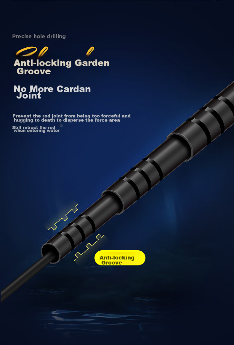 GW Jian Shou Lake Ku Chang Rod, 10 Meters Fishing Pole, Ultra-Light And Ultra-Hard Carbon Fiber, Platform Fishing Rod, Groundbait Rod, Hand Rod, Fishing Pole 12