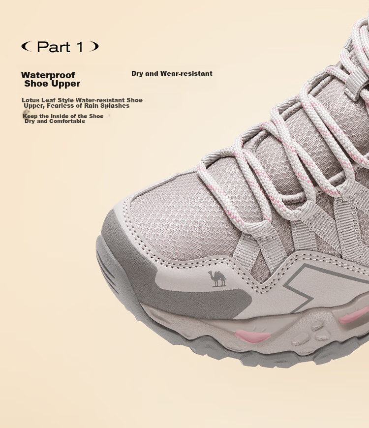 CAMEL Autumn And Winter [Kunlun Mountain] Hiking Shoes, Water-Resistant, Non-Slip, Outdoor High-Top Trekking Shoes, Professional Climbing Sports Shoes 7