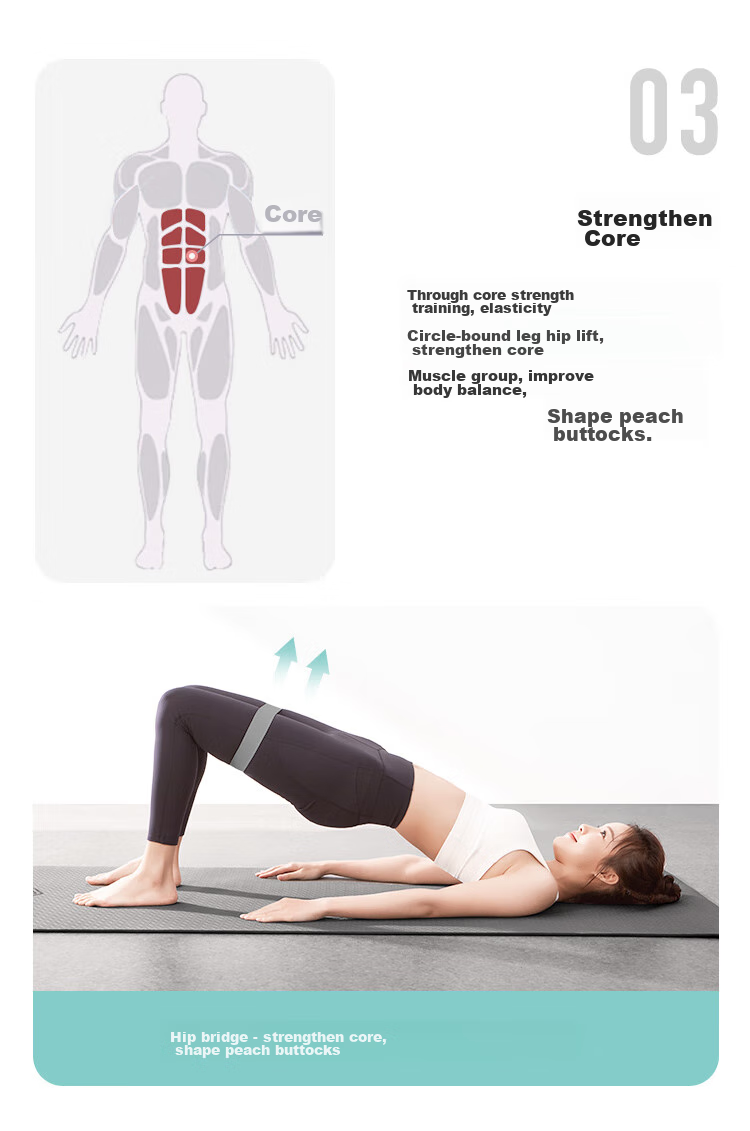 JD Original Latex Yoga Resistance Band, Leg Deep Squat Shaping Buttocks Ring Pull Band 25LB 11