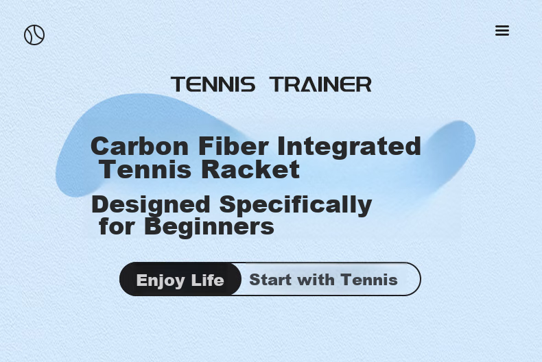 361° Tennis Racket for Men And Women Beginners, Professional Carbon Composite Single Racket with String, Rebound Training Set 1