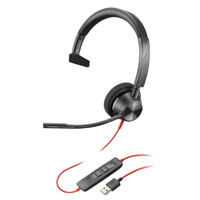 PLANTRONICS C3310 Headset Call Center Customer Service Noise-Cancelling Earphone (TYPE-C/A Interface) for Computer