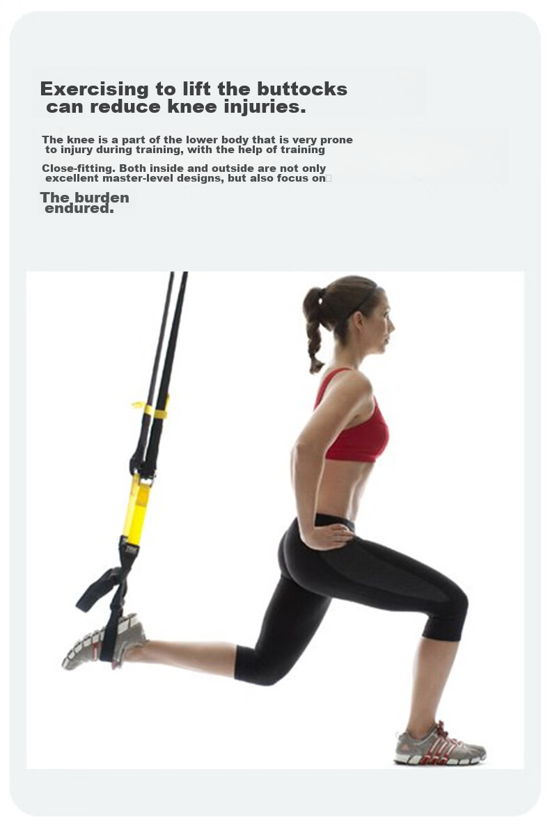 Mike TRX Suspension Training Pull Rope, Resistance Fitness Equipment for Men And Women, Home Gym Strength Training, Anti-Breakage 7