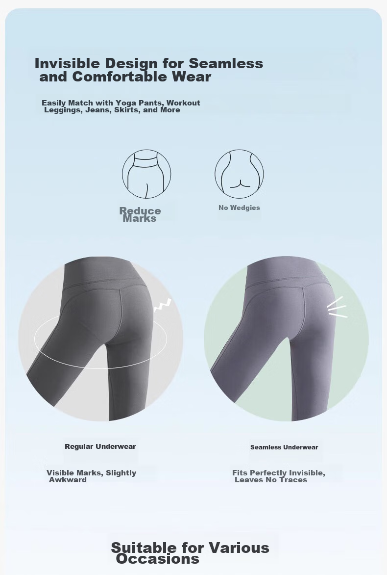 Modaier Seamless Women's Underwear, Ice Silk Thin Summer Invisible Nude Feel Panties for Girls, 7A Antibacterial Transparent Triangle Briefs 8
