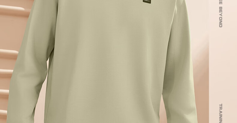 361° Men's Sweatshirt, Spring Long-Sleeve Sportswear, Casual Round Neck Loose Fleece-Lined Top, 652344801D-7 16