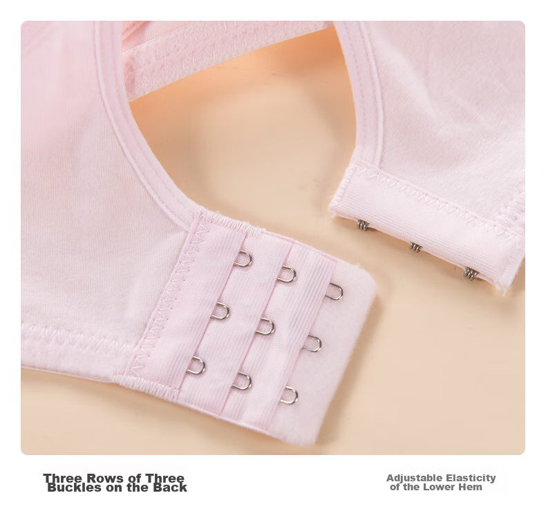 FitonTon 2-Pack Girls' Cotton Thin Bras for High School and Middle School Students Summer Developmental Bra 13