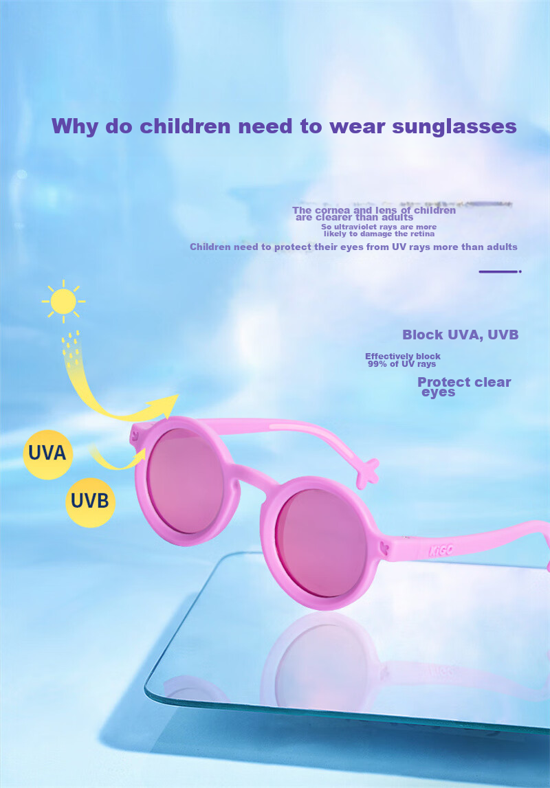 Kigo Children's Polarized Sunglasses, UV Protection, Pristine Elegant White (Ages 2-5) 2