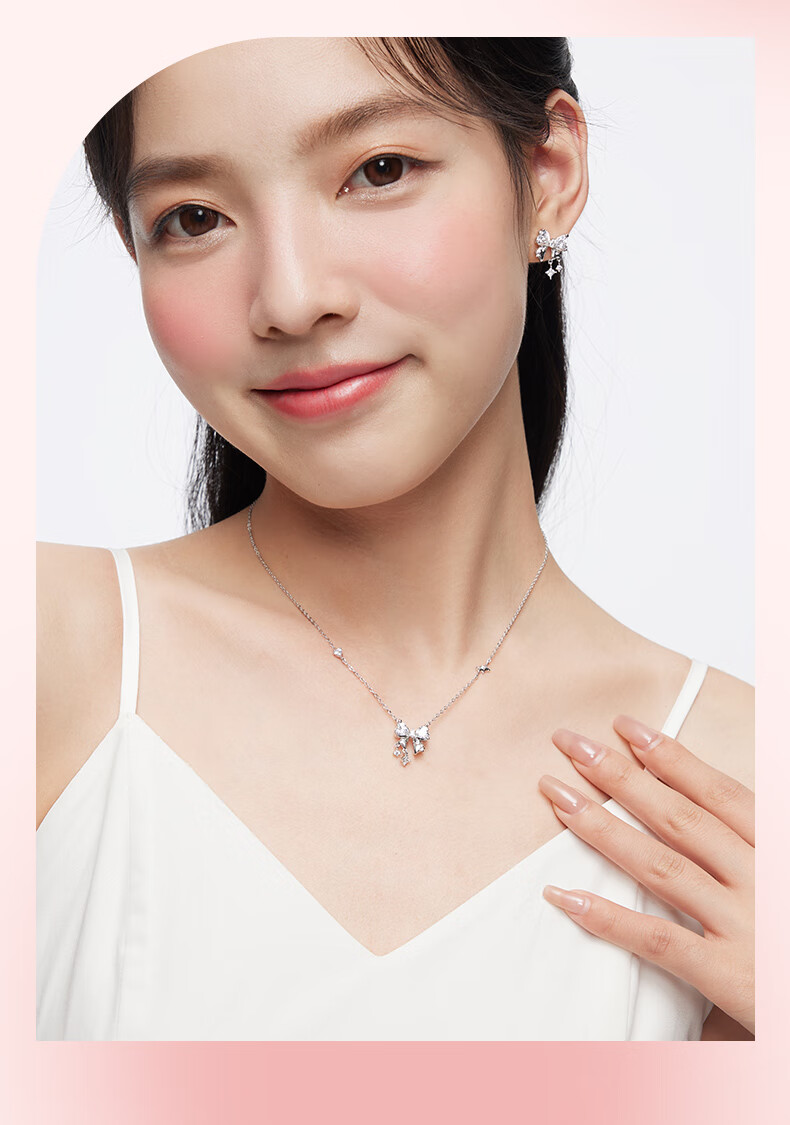 Kadiro Heartbeat Sweet Dream Necklace for Women 925 Silver Pendant Clavicle Chain New Year Birthday Gift for Girlfriend 10