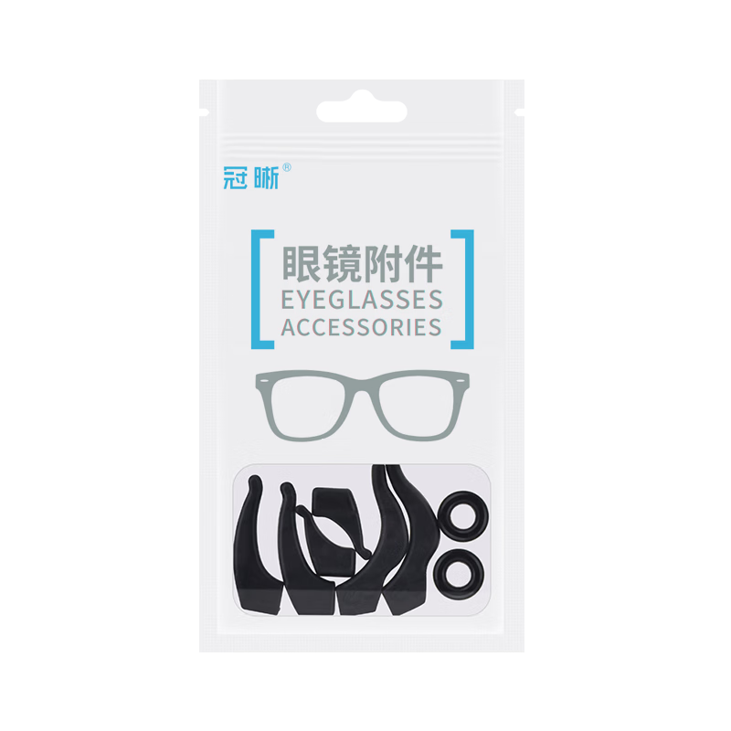 GUANXI Glasses Anti-Slip, Silicone Ear Hooks, Anti-Fall Temple Covers, Accessories, White Medium Size 4 Pairs + Small Size 2 Pairs