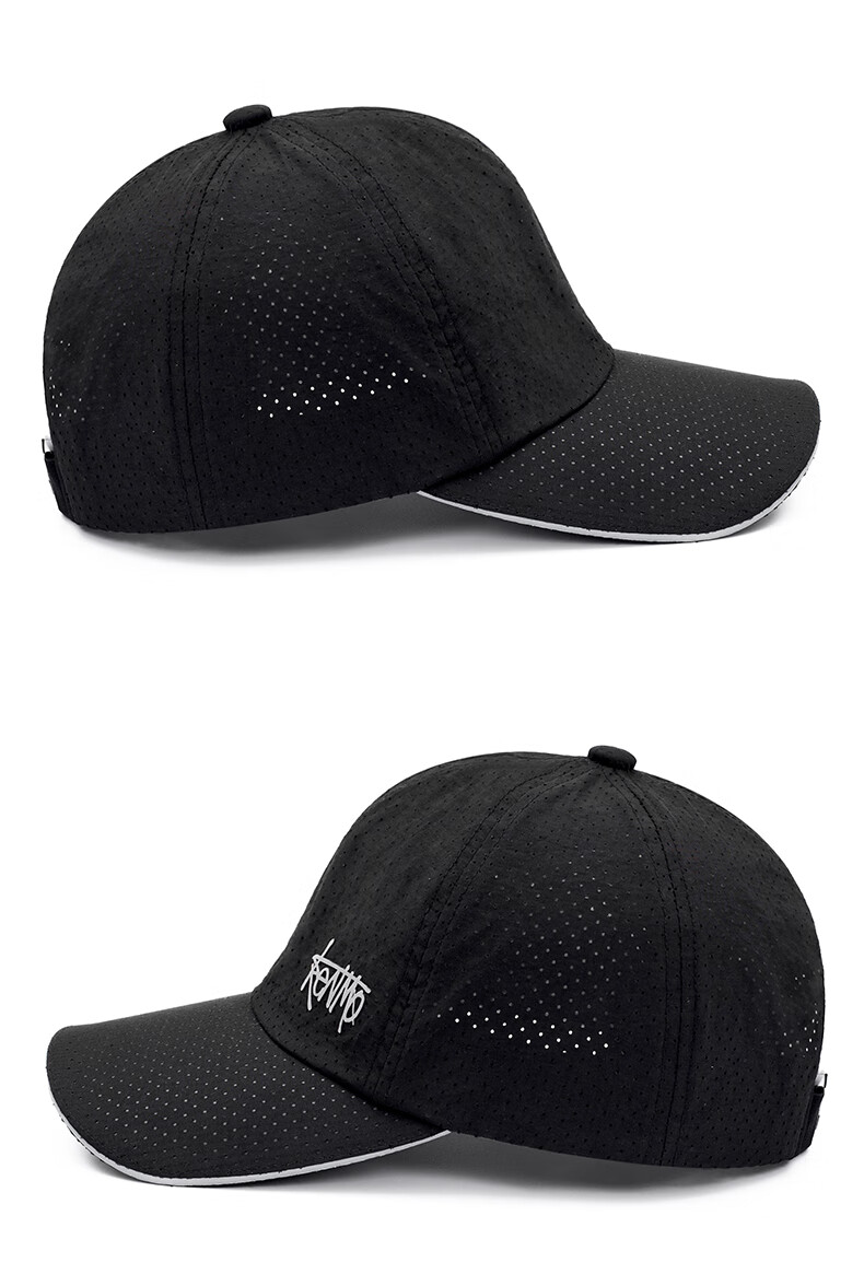 KENMO Spring And Summer Quick-Dry Lightweight Baseball Cap with Reflective Strips for Night Cycling, Beige, One Size Fits All 8