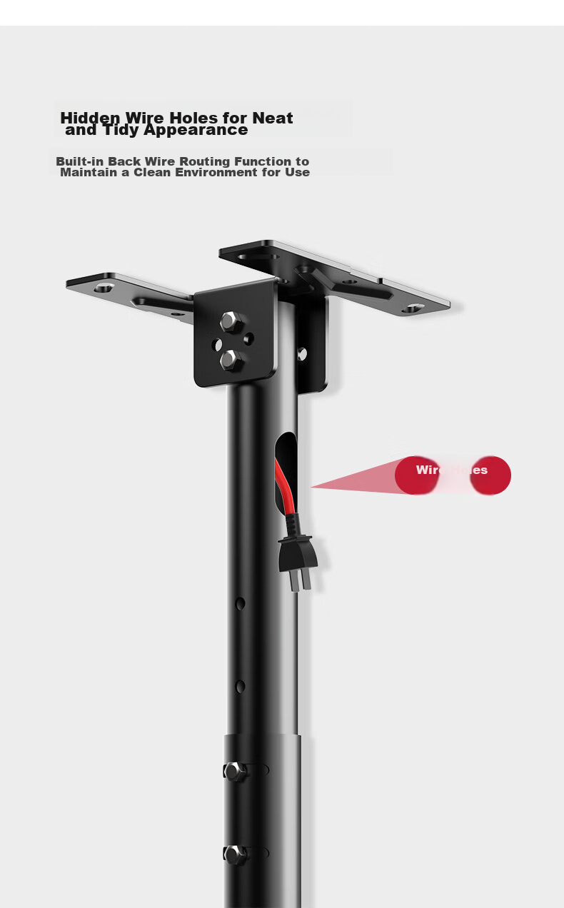 Jiangwutong TV Mount Bracket [14-42 Inches], Ceiling Hanging Bracket, 360-Degree Rotating Display Hanging Rod, LCD TV Suspension Mount 9