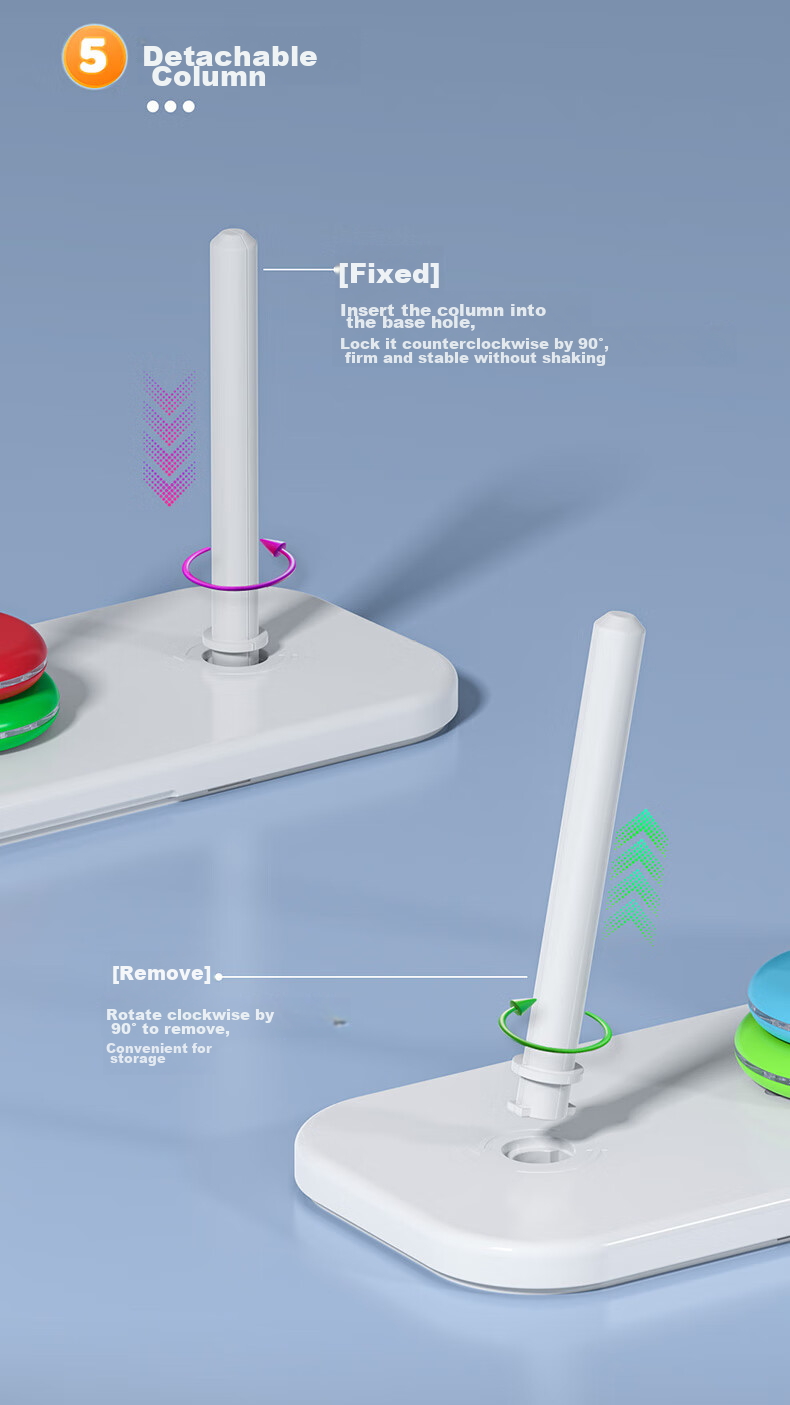 Qiyi Ten-Tower Hanoi Tower, Children's Toy, Baby Building Blocks, Competition-Specific, Logical Thinking Training, Early Education Teaching Aid 10