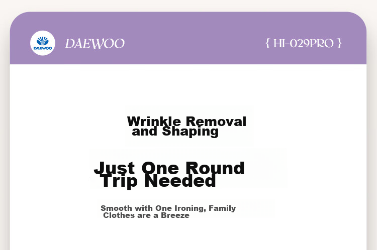 DAEWOO [Travel Portable] Handheld Garment Steamer, Home Ironing Machine, Steam Iron, Travel Portable Small Sterilizing Ironing Machine HI-029PRO Macaro 12