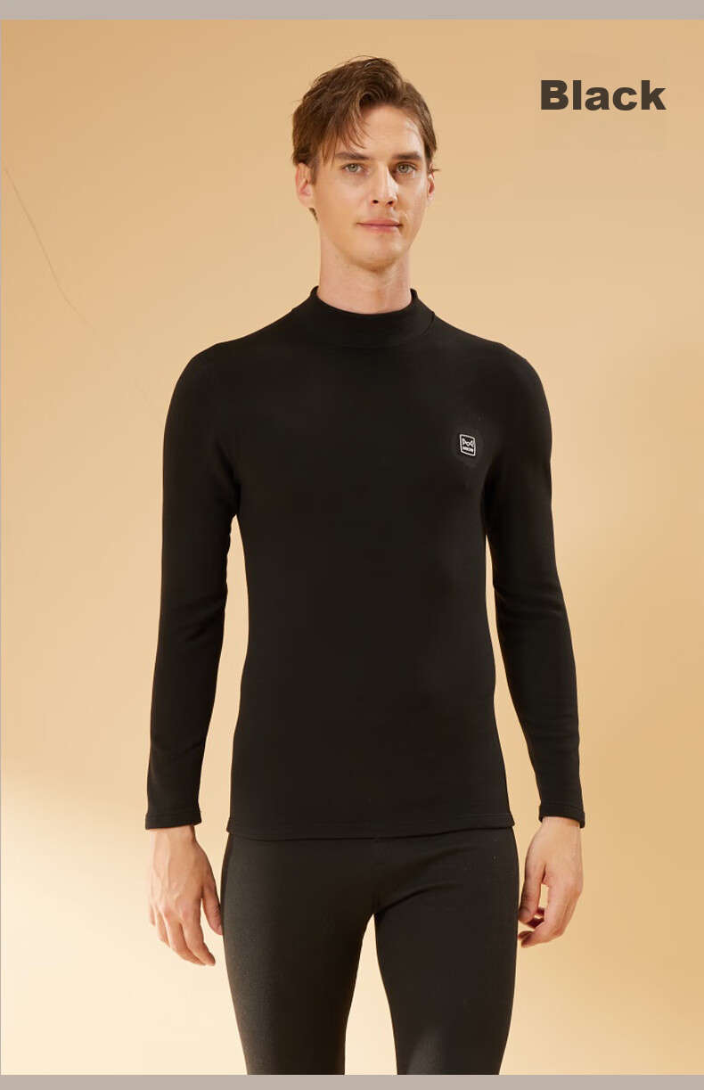 MiiOW [Goose down And Silk] 2026 New Thermal Underwear for Men, German Goose Down Heating Thickened Autumn Top And Bottom Set Base Layer 24