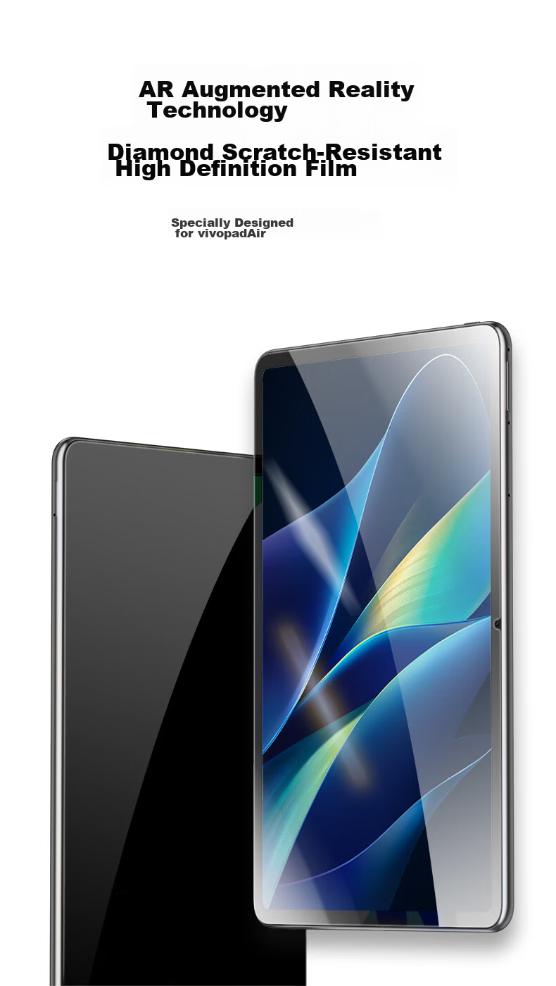 CangHua Tempered Glass Screen Protector for Vivo Pad Air 11.5-Inch, IQOO Pad Air Tablet Protective Film, Full Coverage High Definition Anti-Fingerprint Screen Protector 2