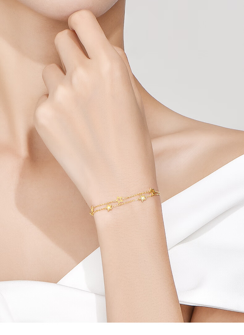 Love Promise Luxury High-End Starry Double-Layer Silver Bracelet for Women Niche 2025 New 520 Valentine's Day Gift for Girlfriend 7
