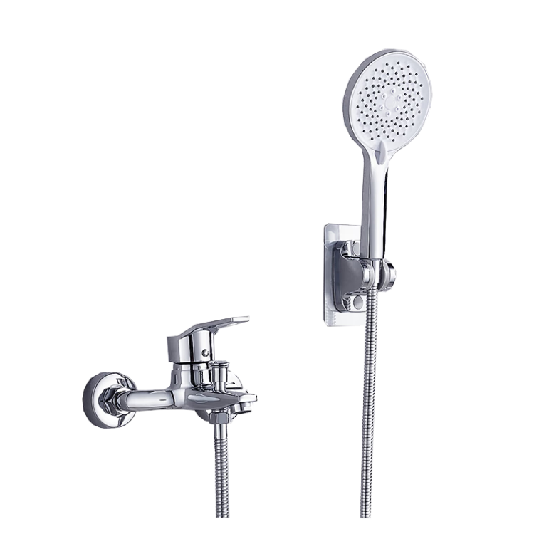 MEJUE Shower Faucet Mixer Valve Set, Bathroom Triple Shower Switch, Simple Shower Head Complete Set Z-05219