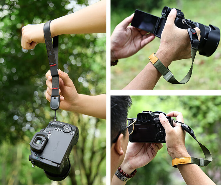 CWATCUN Camera Wrist Strap with Magnetic Quick Release Buckle, Compatible with Sony, Fuji, Canon, Niko 10