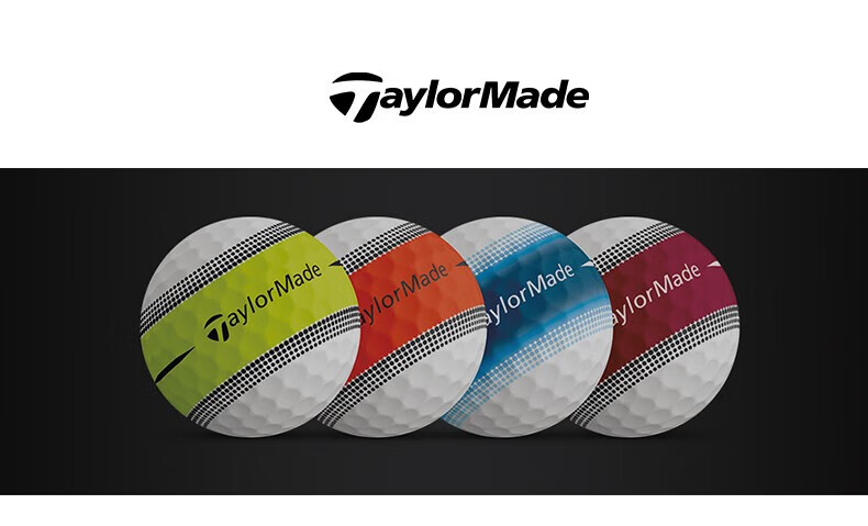 Taylormade Golf Three-Layer Balls, Long-Range, 2025 New Tour Response Blue Tire Balls, 12 Pieces 1