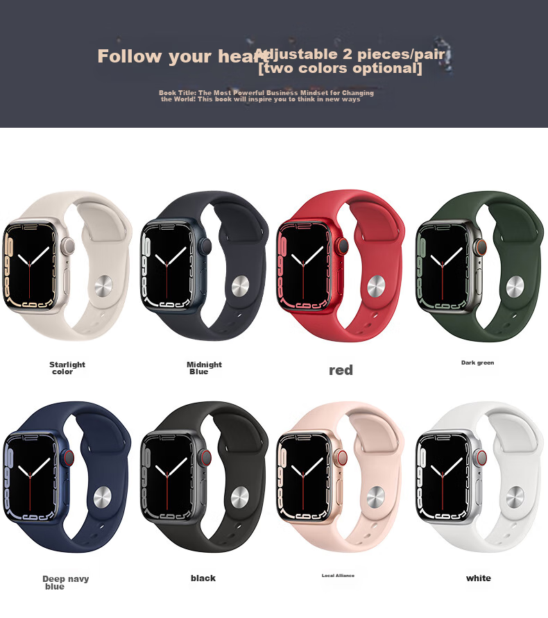 BHO [Over 1 Million Sold Online] Compatible with Apple Watch Band, Suitable for Apple Watch S12 Sports Band, IWatch S11/10/9/ultra4/se Silicone Strap 3