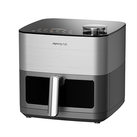 Joyoung Air Fryer with No-Flip Design, 8L Large Capacity, Home Use, Visible Window, All-Metal Interior, Oil-Free Low-Fat KL80-V589