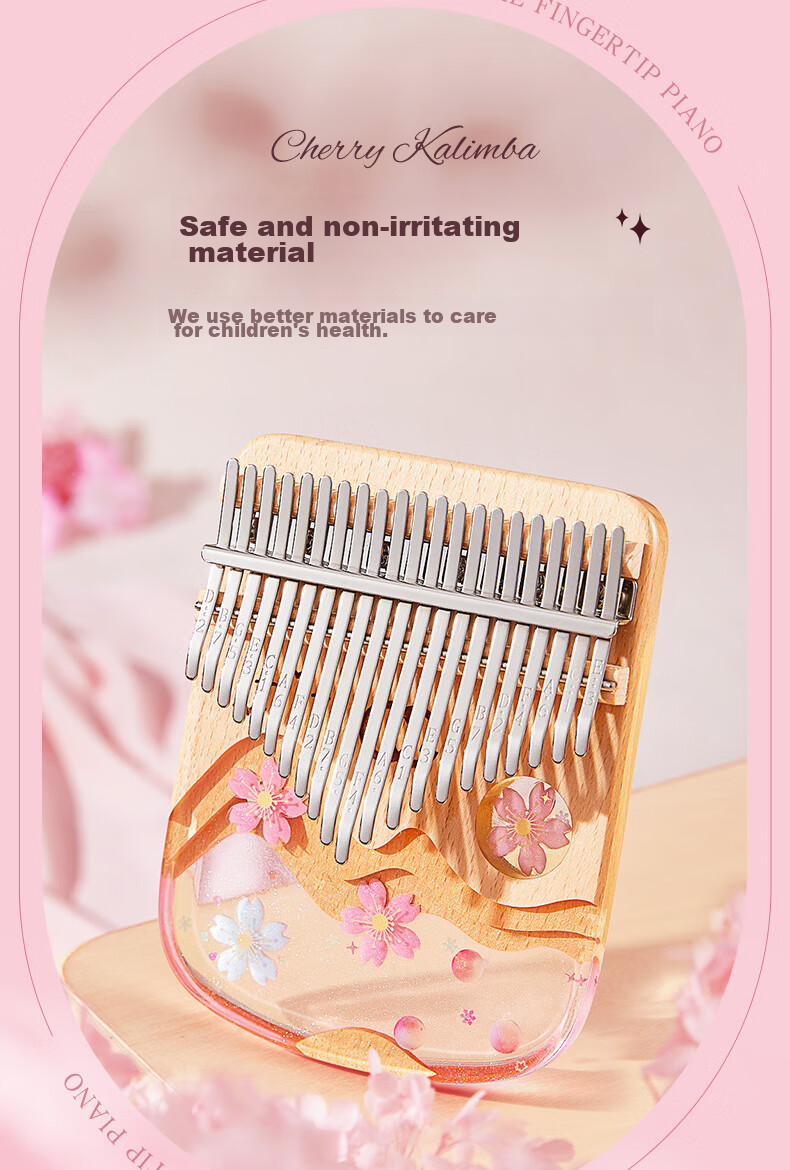 Qiangu Kalimba 21-Key Children's Musical Instrument Finger Piano for Beginners, Easy to Learn, Student Christmas Birthday Gift 10