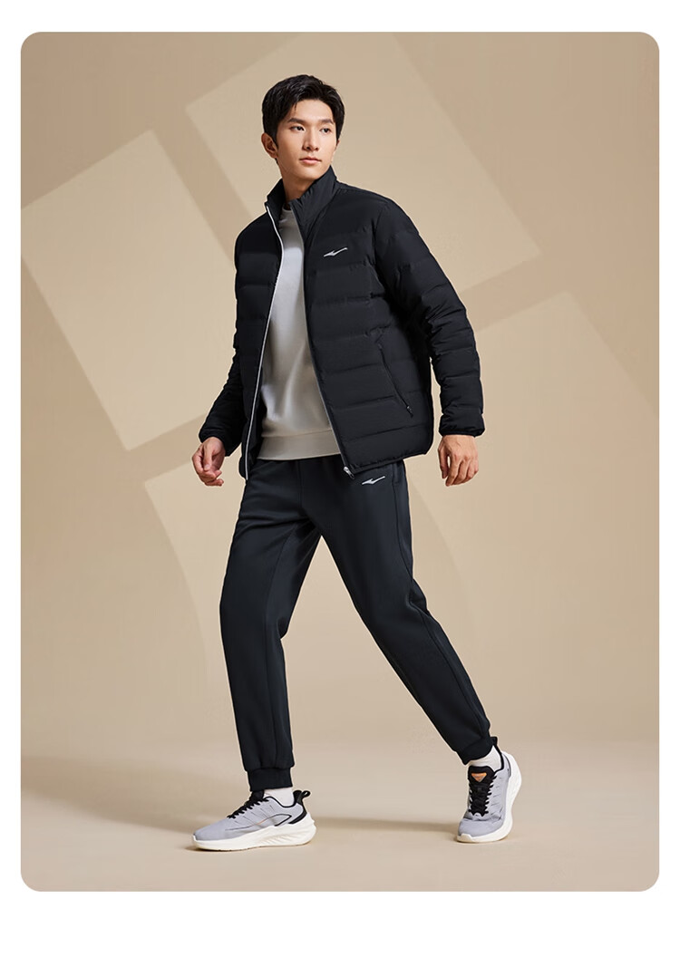 ERKE Men's Sports Pants, Summer Knitted Trousers, Elastic Ankle, Comfortable Breathable Loose Sweatpants, Cropped Pants, Casual Pants for Me 6
