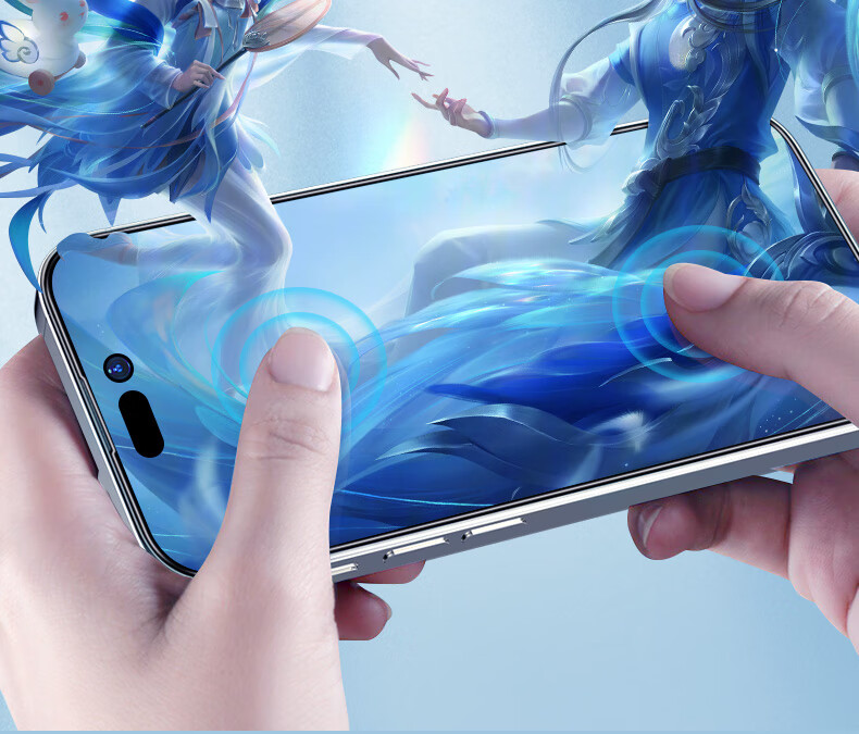 Lanxingxiansheng Transparent Tempered Glass Screen Protector for IPhone 18 Pro, Full Coverage High Definition Borderless Protective Film 16