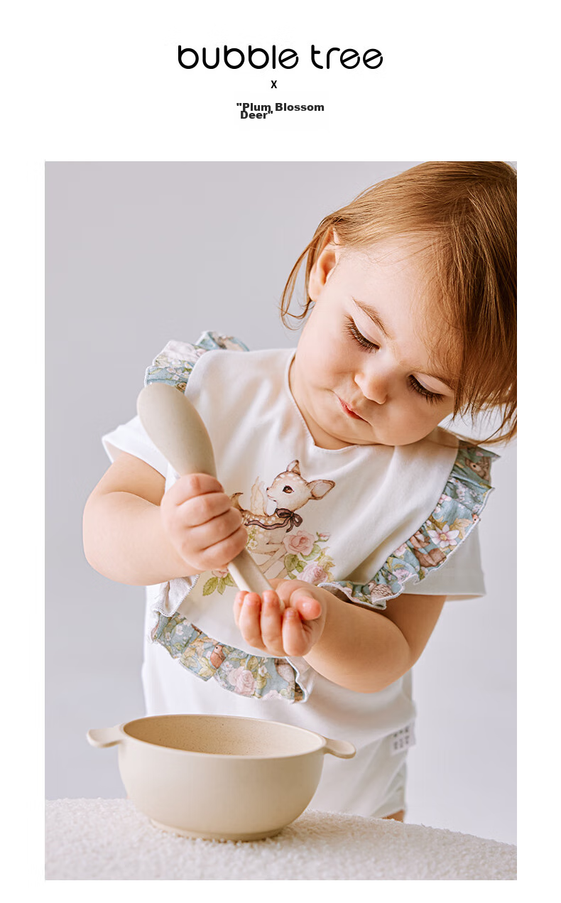 BUBBLE TREE Newborn Baby Cotton Bib Waterproof Anti-Spit-Up Petal Bib 28x30cm 15