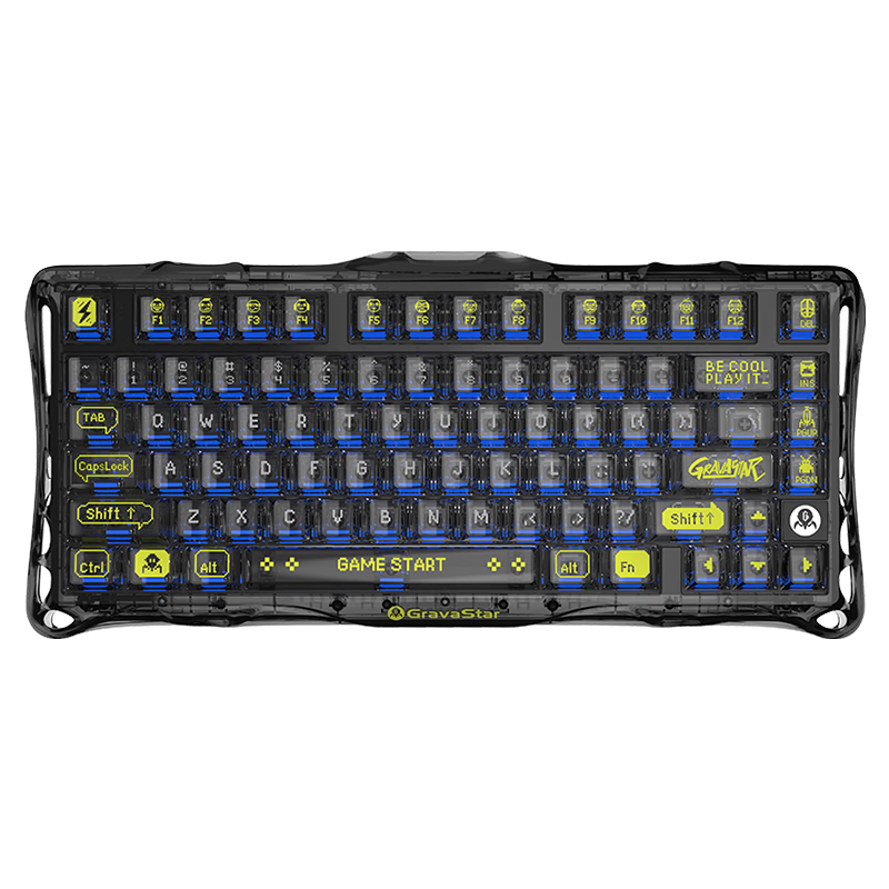 GravaStar Gasket Mechanical Keyboard, Gaming Wireless Wired Bluetooth Tri-Mode Gasket Customizable Keyboard And Mouse Set, Explorer Black Gift Box Editio