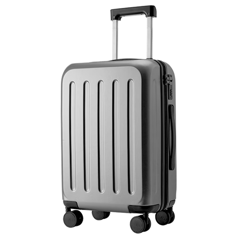 ELLE 20-Inch Graphite Gray Suitcase, Women's Fashion Travel Case with Zipper And Combination Lock