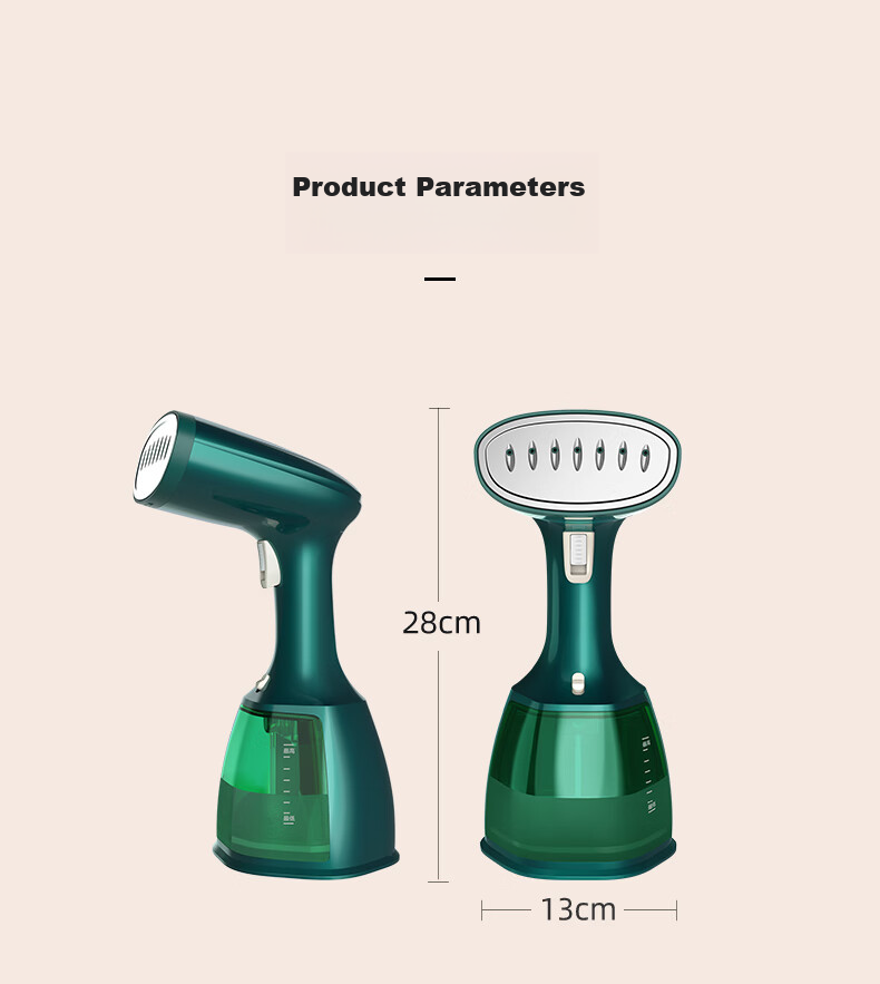 AUX Handheld Garment Steamer, 42g/min High Steam Output, 280ml Water Tank, Home Use Ironing Machine, Compact Portable Electric Iron for Business Trips, Gift And Group Purchase YS3015 32