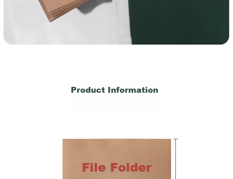 Deli 10 Pieces 280g Kraft Paper File Folders, Document Storage with 4cm Side Width, for Bids And Contracts, File Organizer for Documents And Receipts, Protective Folder 64103 18