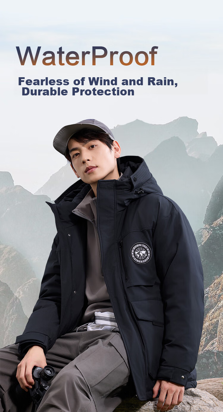 JD Original down Jacket for Men And Women, Couples' Short Parka Coat, Warm Thick Outerwear, Winter Clothing for Men, Gray, Size L 8