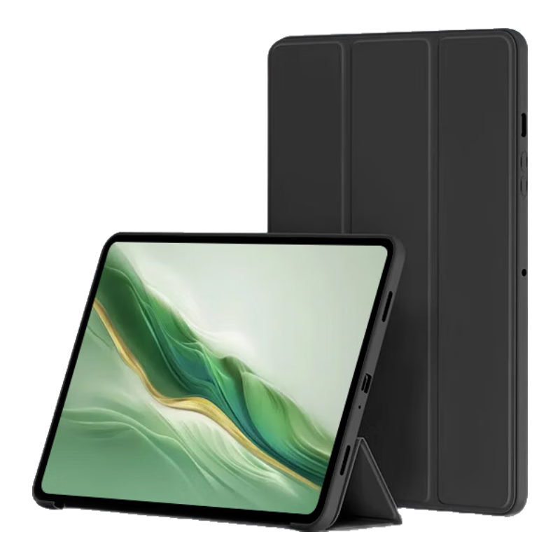 JPLAYER Huawei MatePad 11.5S Protective Case for 2025/24 Models, 11.5-Inch Dynamic/Soft Light Tablet Protective Cover with Stand, Full Coverage Shockproof Case, Black