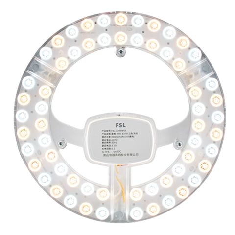 Foshan Lighting (FSL) LED Ceiling Light Chip Retrofit Panel Ra97 High CRI Full Spectrum Tri-Color Module Replacement Light Source Full Spectrum 40W Three-Level Dimming