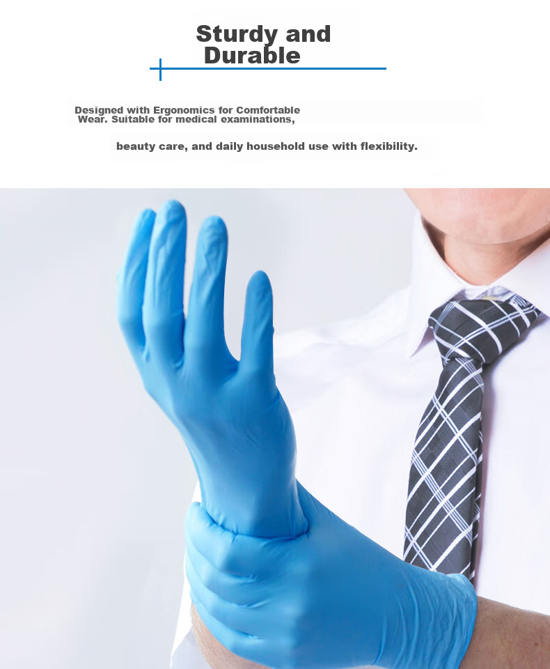 INTCO Disposable Nitrile Gloves, Food-Grade, for Household And Kitchen Use, Dishwashing Gloves, 100 Pieces/box, Size L 3