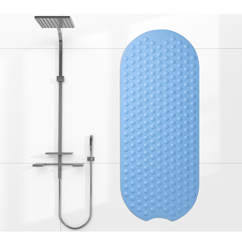 FARLEEHOMES Bathtub Non-Slip Mat, Bathroom Suction Cup Anti-Slip Pad, Home Bath Tub Mat, Silver Gray, 40*100cm 9